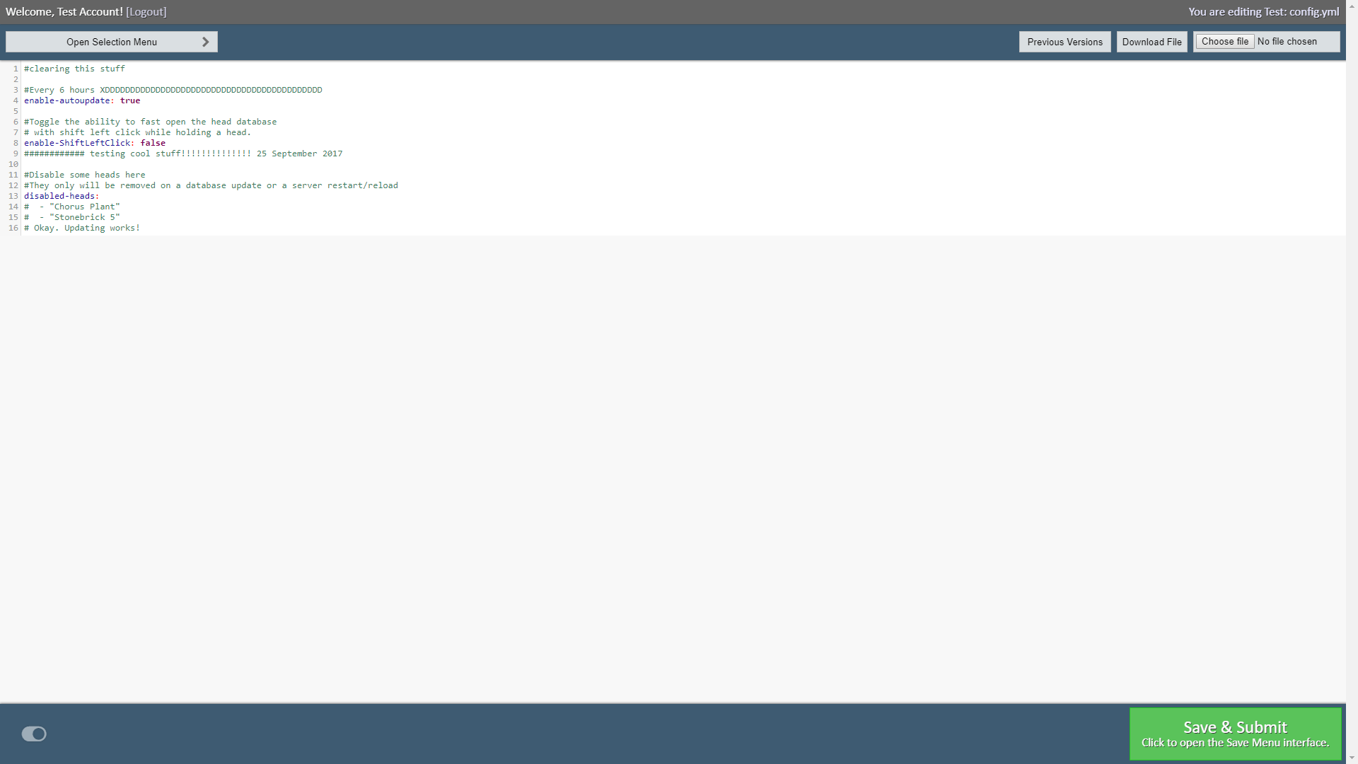 A screenshot of the light themed editor.