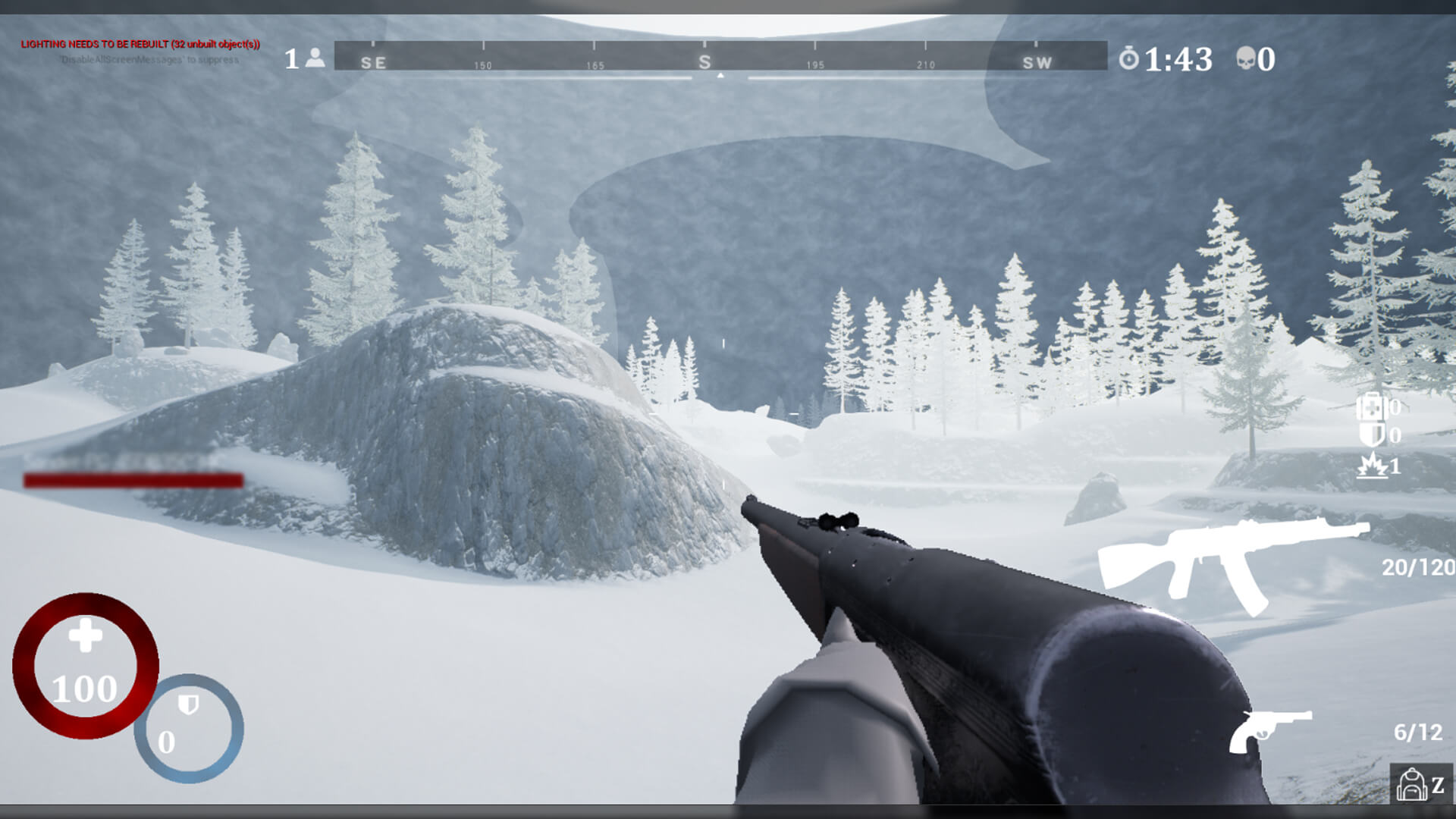 The HUD is seen as it was before I reworked it, around April 2018.